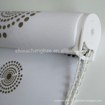 China supplier manual chain curtain printed roller blind curtains